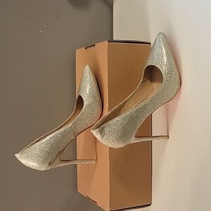 Silver Glitter Louboutin Heels